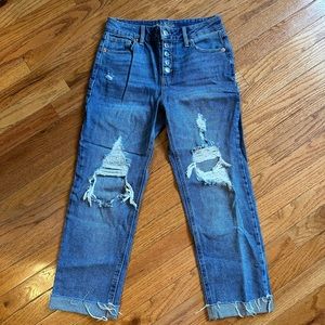 Wild fable button front high rise jeans